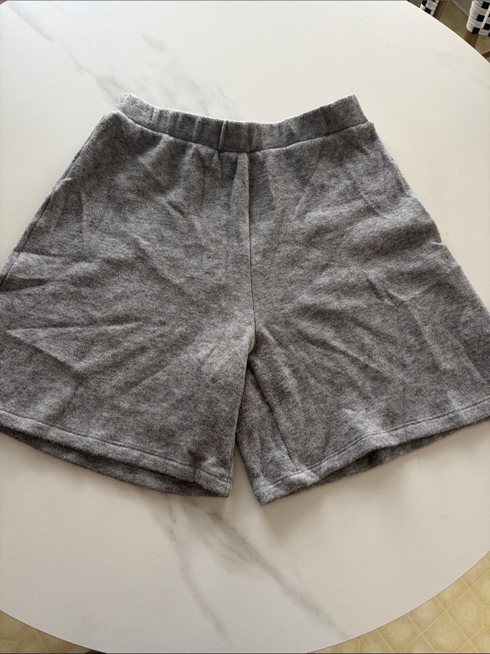 Cozy Knit Pull-On Women’s Shorts - Gray